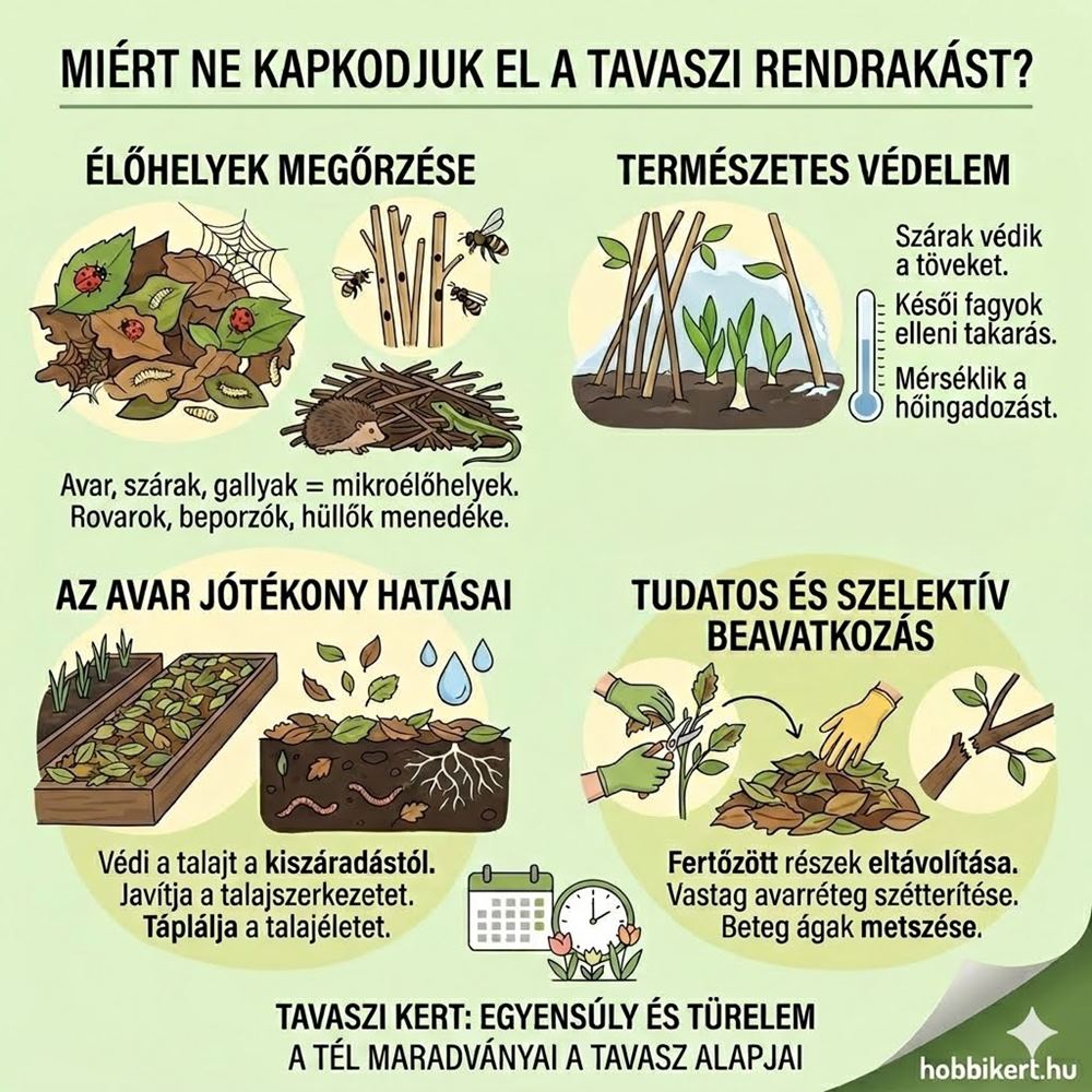 Miért nem kell mindig rendet rakni tavasszal a kertben?