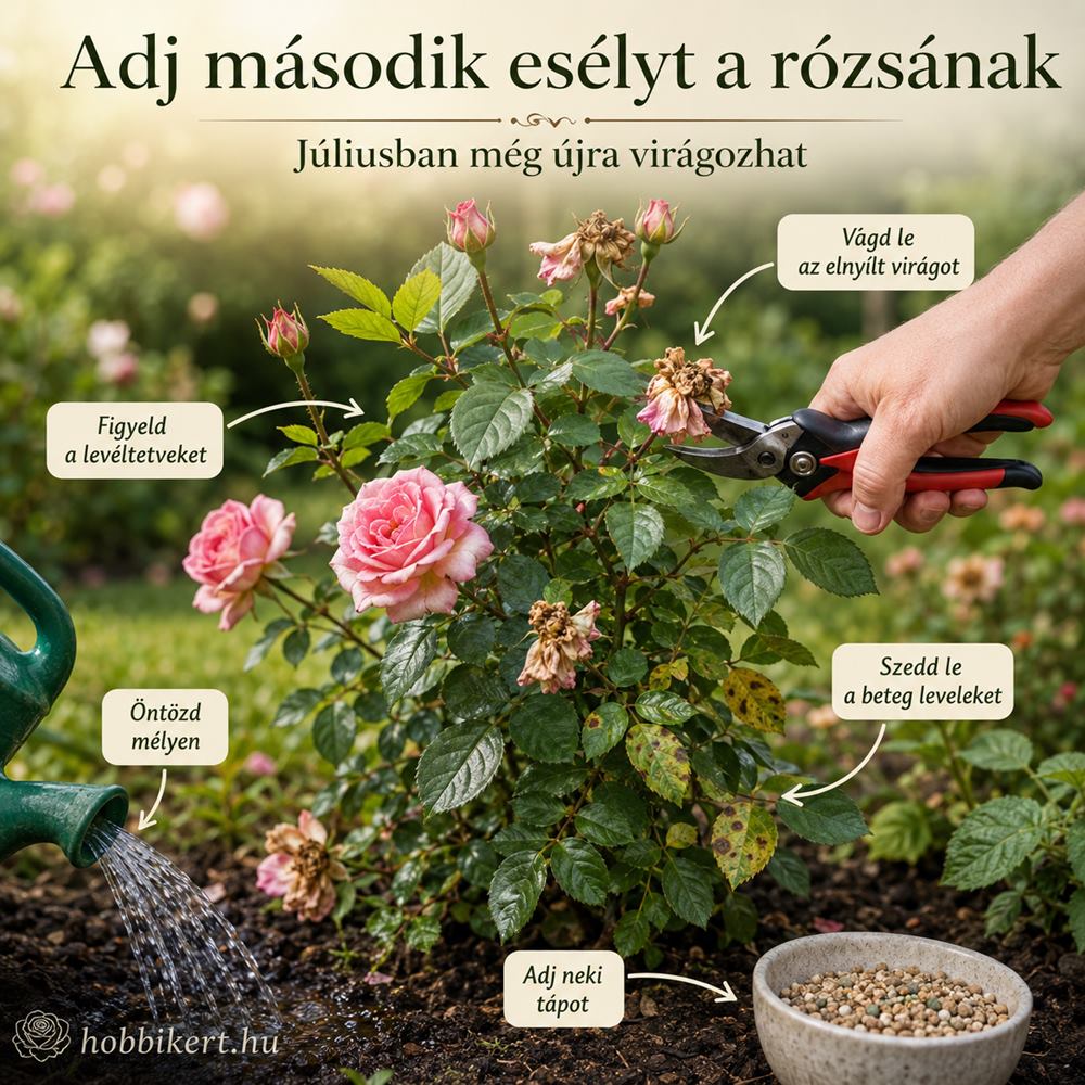 Rózsa virágzás után