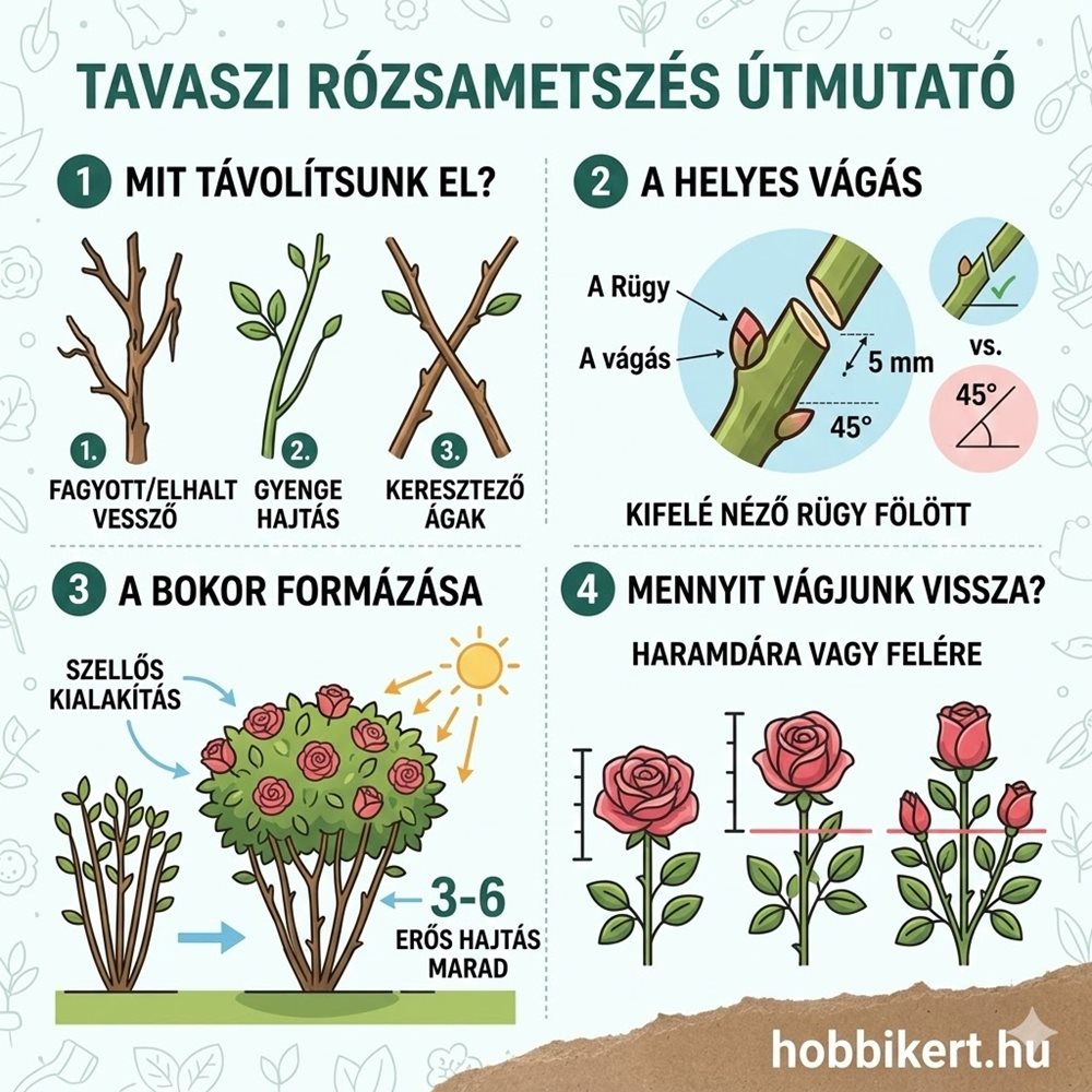Rózsametszés tavasszal