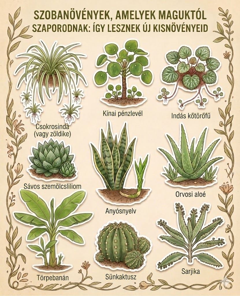 Szobanövények, amelyek maguktól szaporodnak