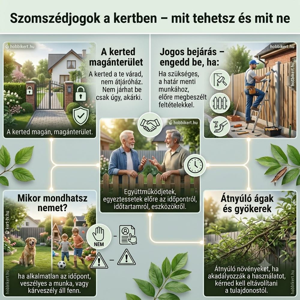 Szomszédjogok a kertben