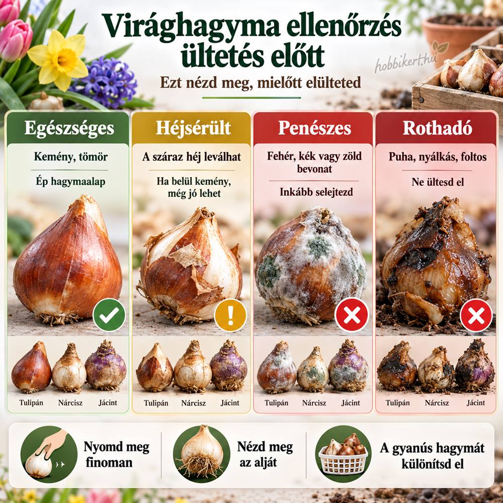 Puha, penészes vagy foltos a virághagyma?