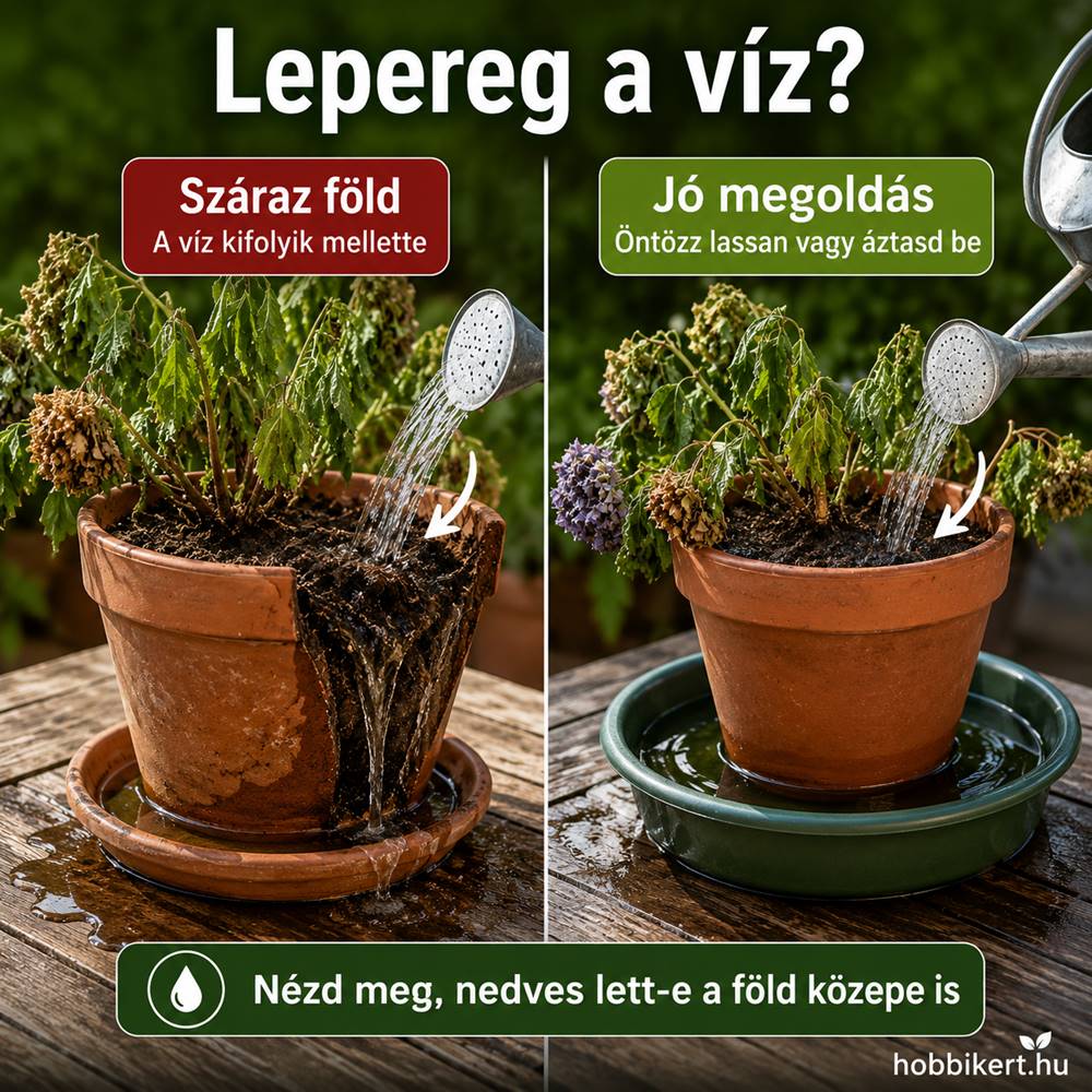 Víztaszító, kiszáradt föld