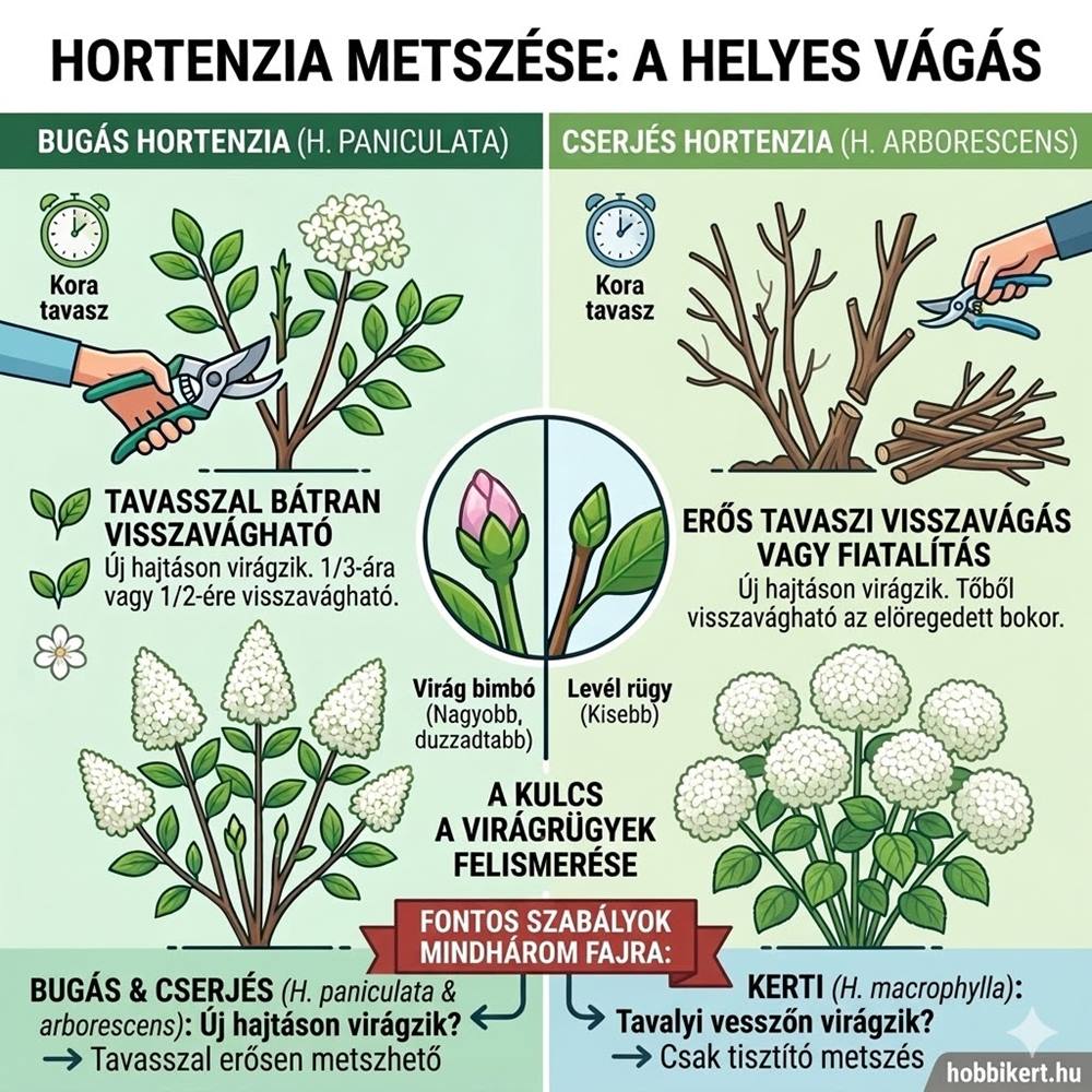 A hortenzia metszése