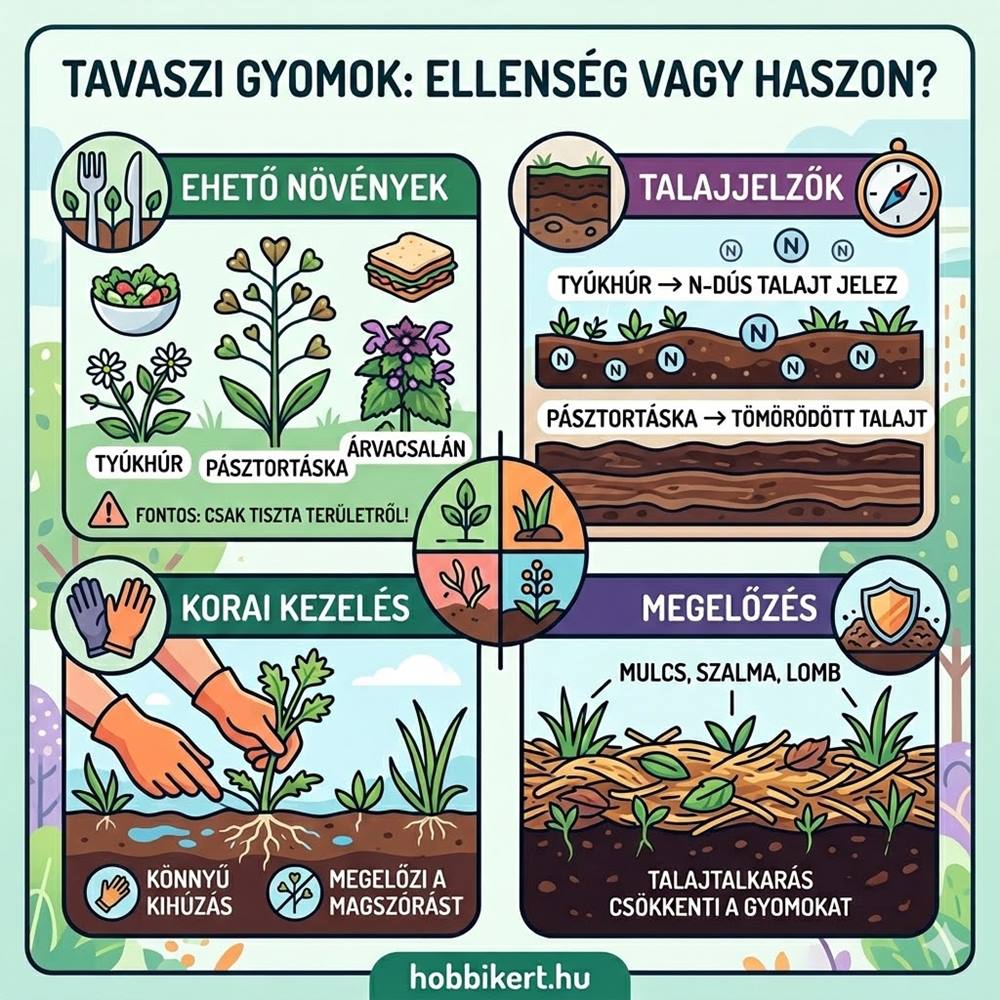 Tavaszi gyomok első hulláma