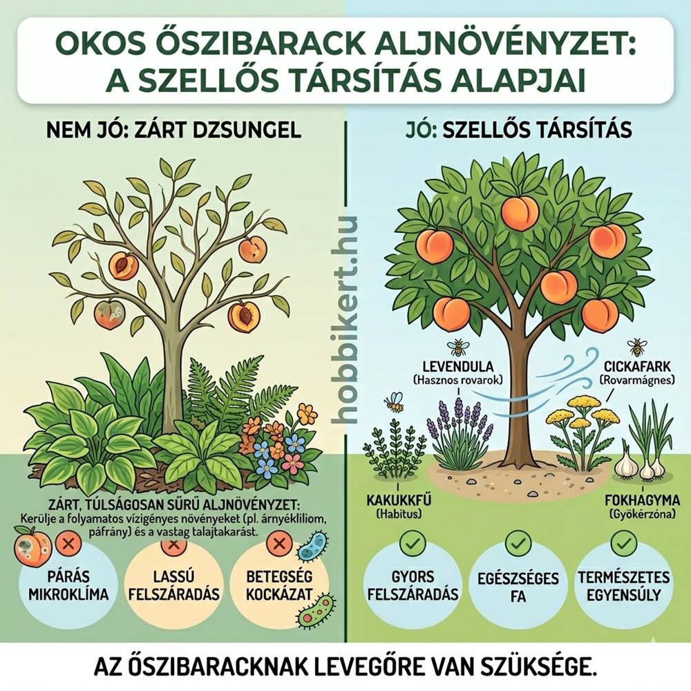 Ami az almafának jó, az az őszibarackot akár meg is betegítheti