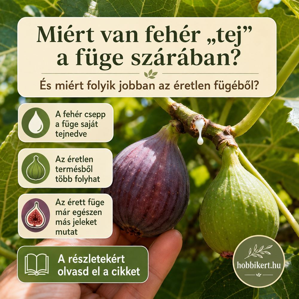 Miért van fehér „tej” a füge szárában