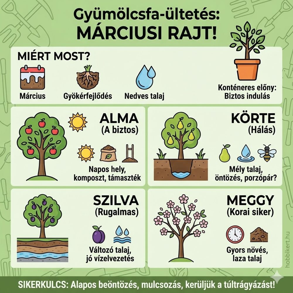 Gyümölcsfák ültetése tavasszal