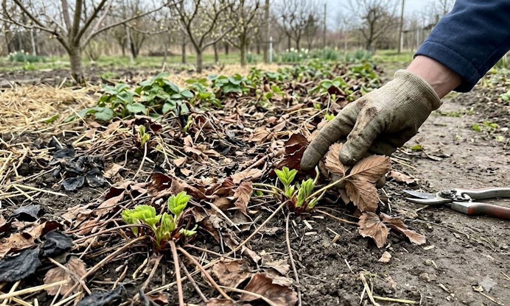 Szamócaágyás rendbetétele – most vágjunk vagy még várjunk?