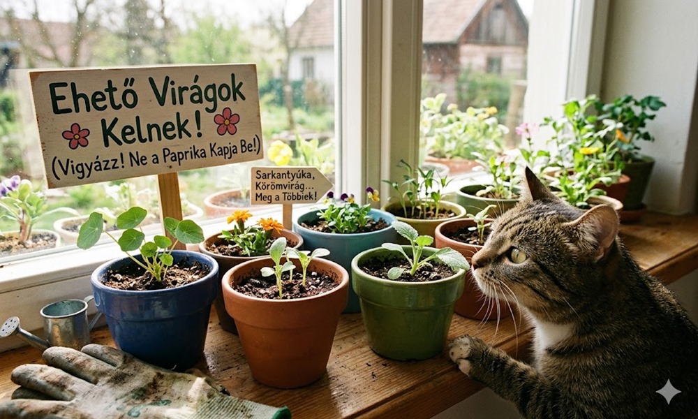 8 ehető virág, amit áprilisban elvethetsz bent – és később a kertet meg a tányért is feldobják