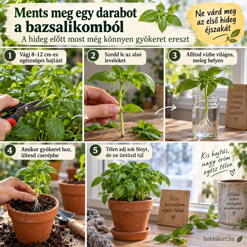Ne hagyd megfagyni a bazsalikomot