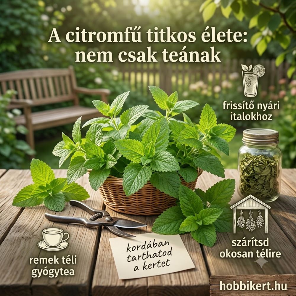 Citromfű a kertben