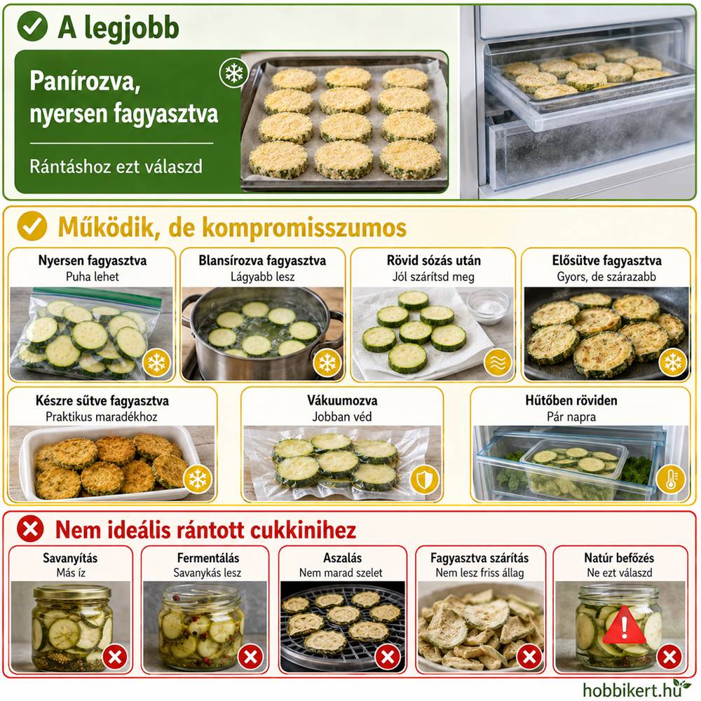 Cukkini télire, rántva