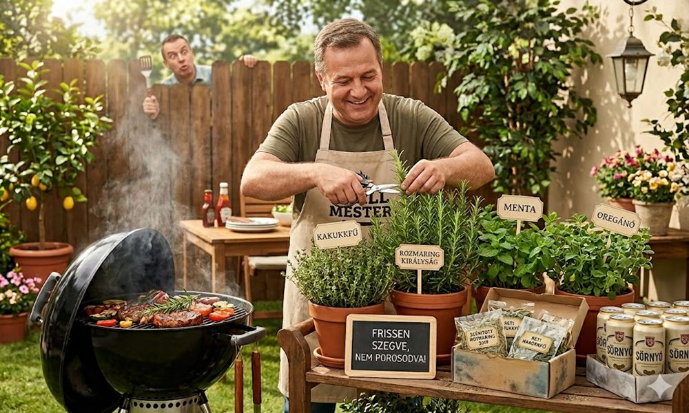A grill mellé nem csak sör kell, hanem rozmaring, kakukkfű és egy kis menta is