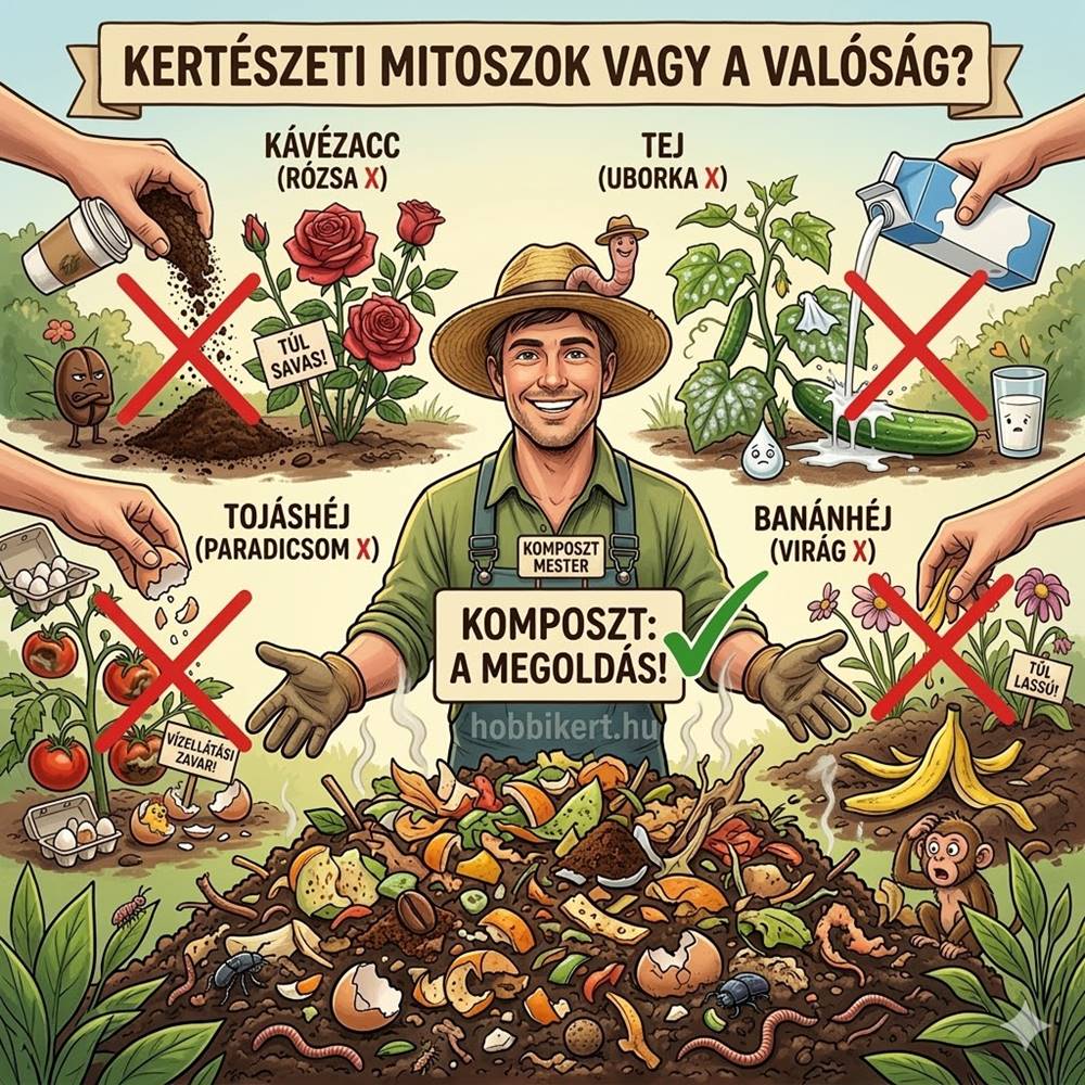 Kávézacc, tojáshéj, tej, banánhéj: tényleg jók ezek a növényeknek