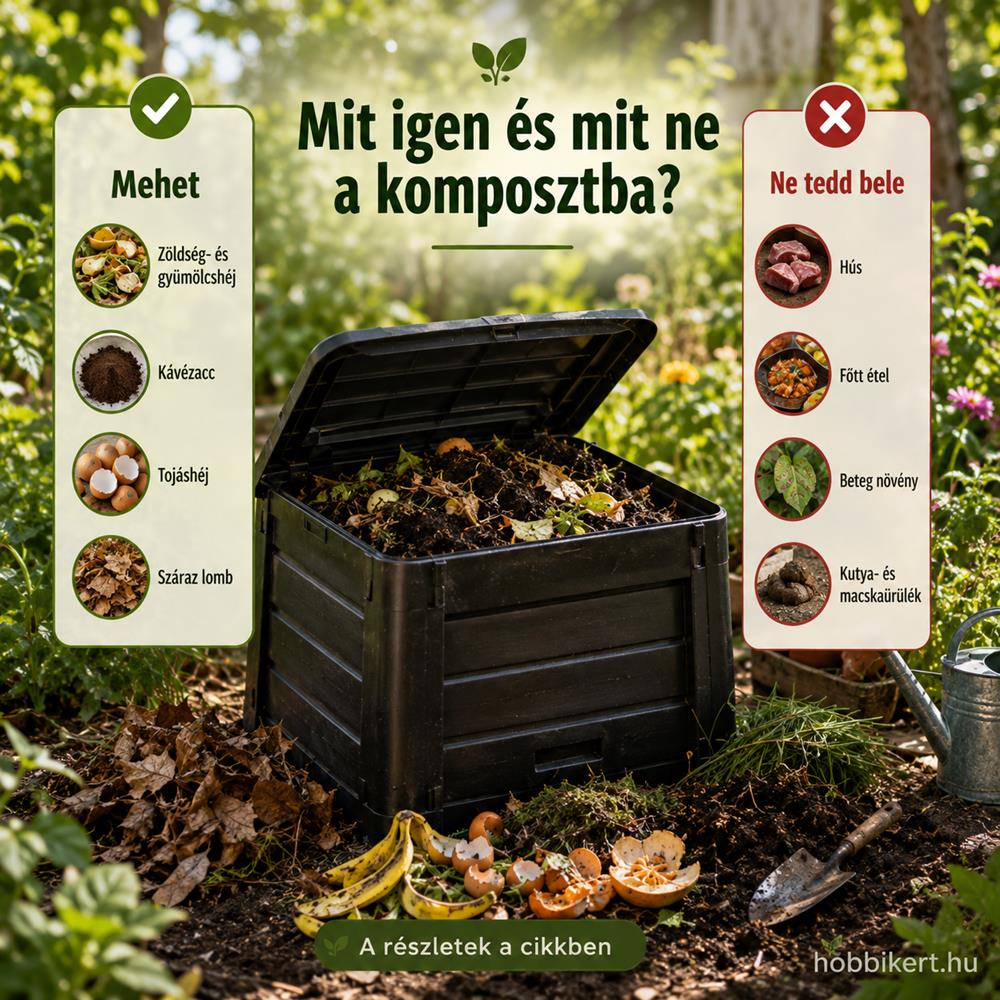 Amit a komposztálóba dobhatsz és amit nem