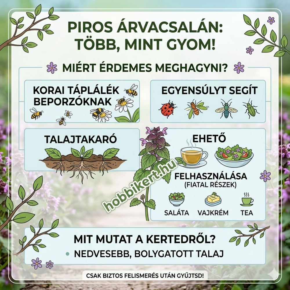 Tele van a kert piros árvacsalánnal?