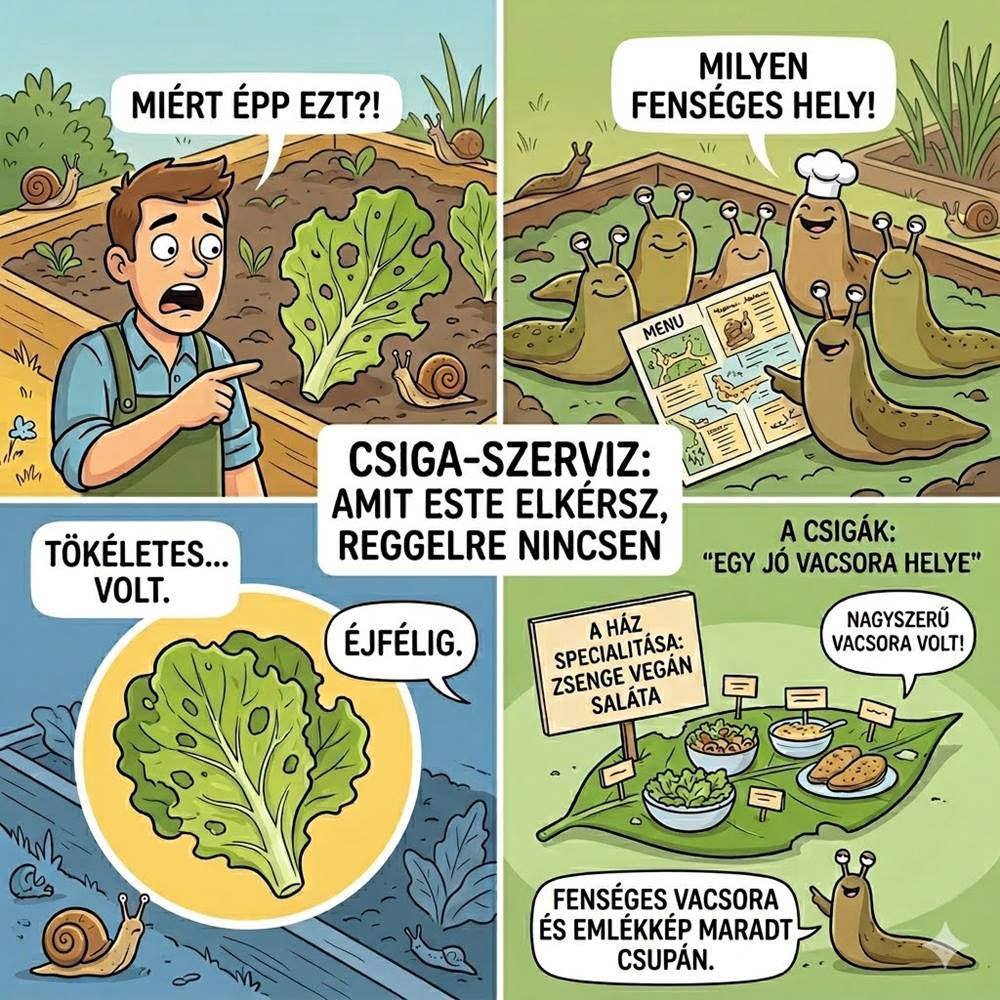 A csigák idén sem kértek időpontot: mit tegyünk, ha reggelre eltűnik a saláta fele?