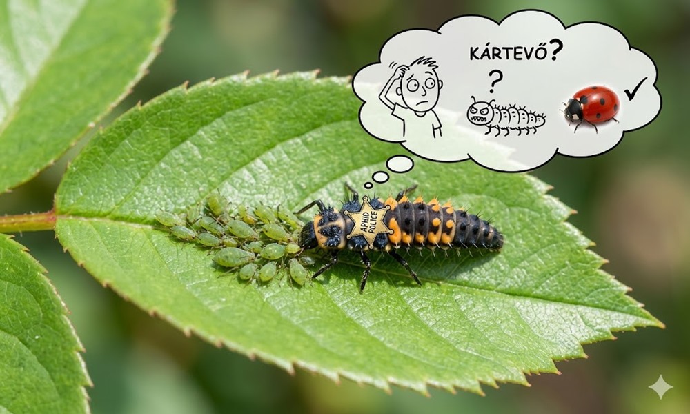 Mielőtt levernéd a levélről: így fejlődik a katica, és a „csúnya kis szörny” lehet a kerted egyik legjobb segítője