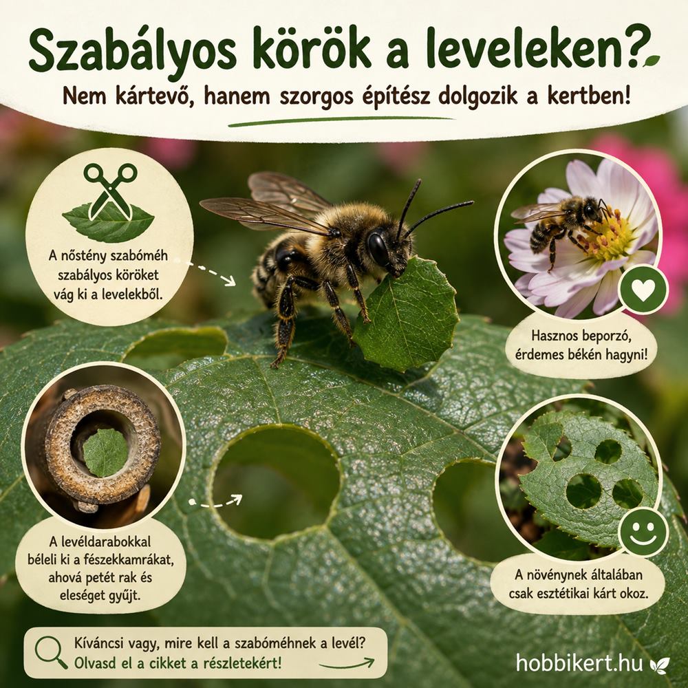 Szabályos körök hiányoznak a rózsa leveléből?