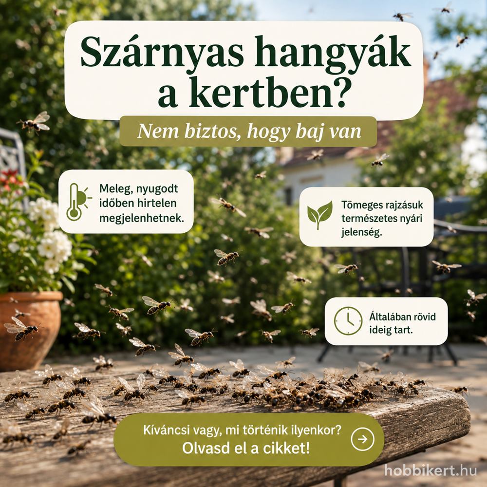Szárnyas hangyák lepték el a kertet?