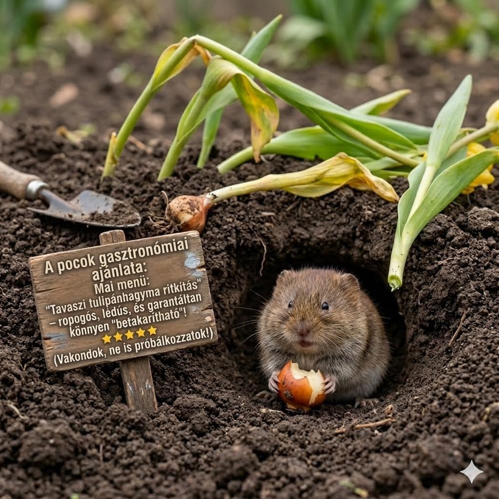 A tulipánod csak kijött a földből