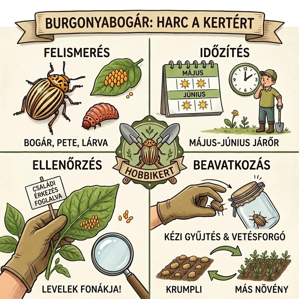Burgonyabogár a veteményesben
