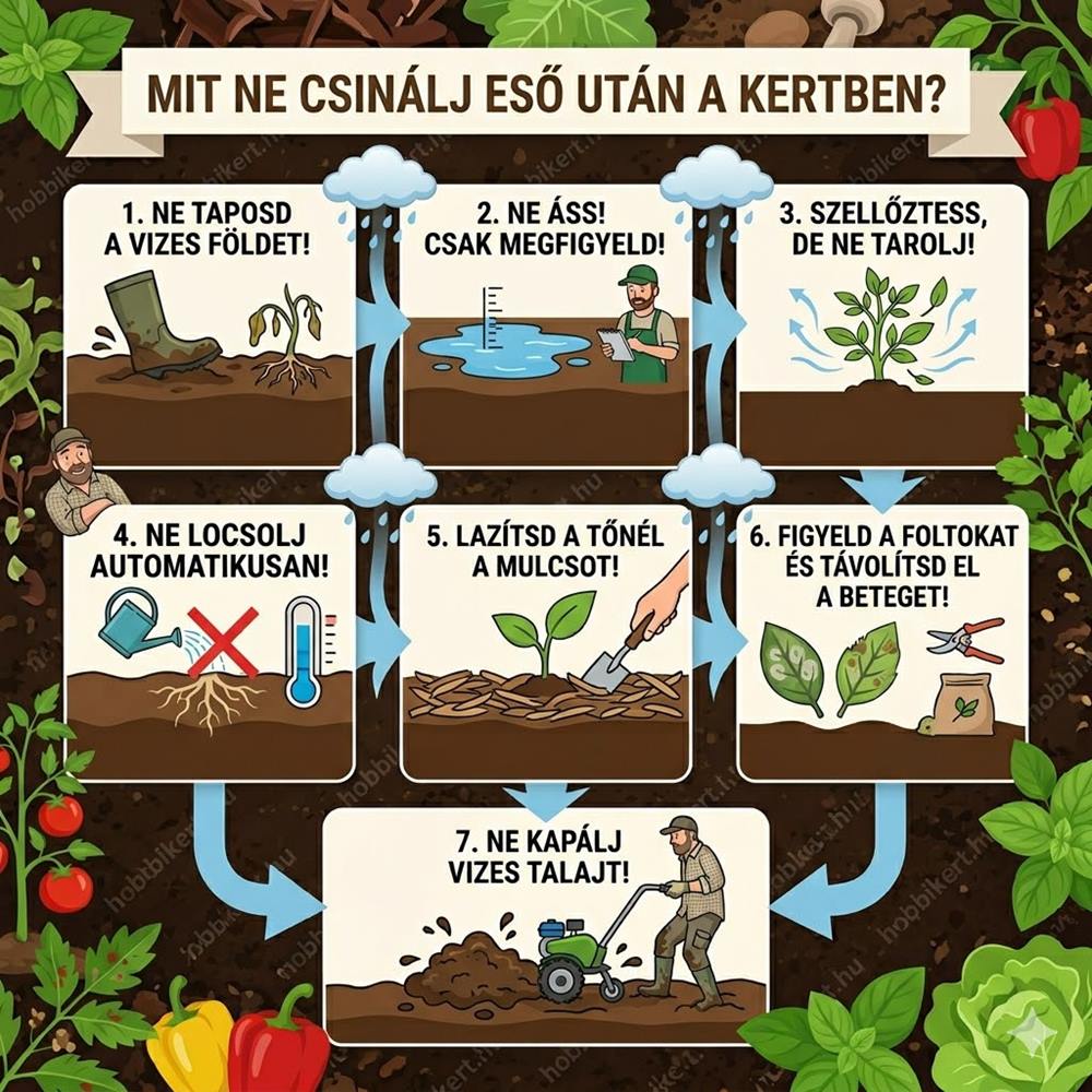 Eső után a kertben