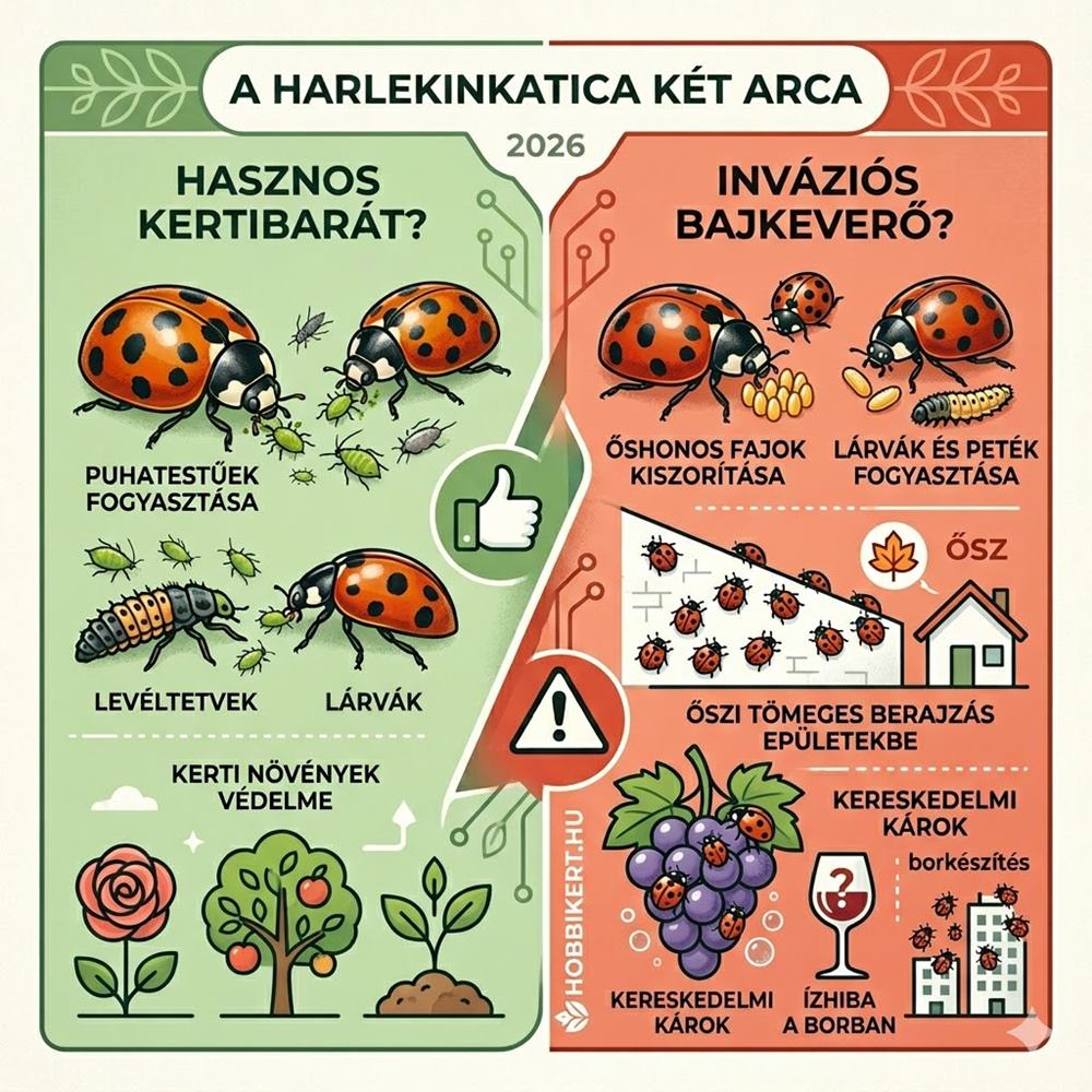 Harlekinkatica 2026-ban: hasznos kertibarát vagy inváziós bajkeverő?