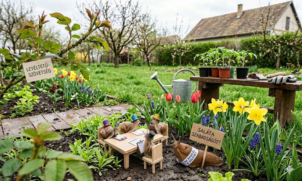 A kert most olyan, mint egy túlpörgött lakógyűlés: ki bújt elő, ki mire készül, és ki ellen kell még védekezni?