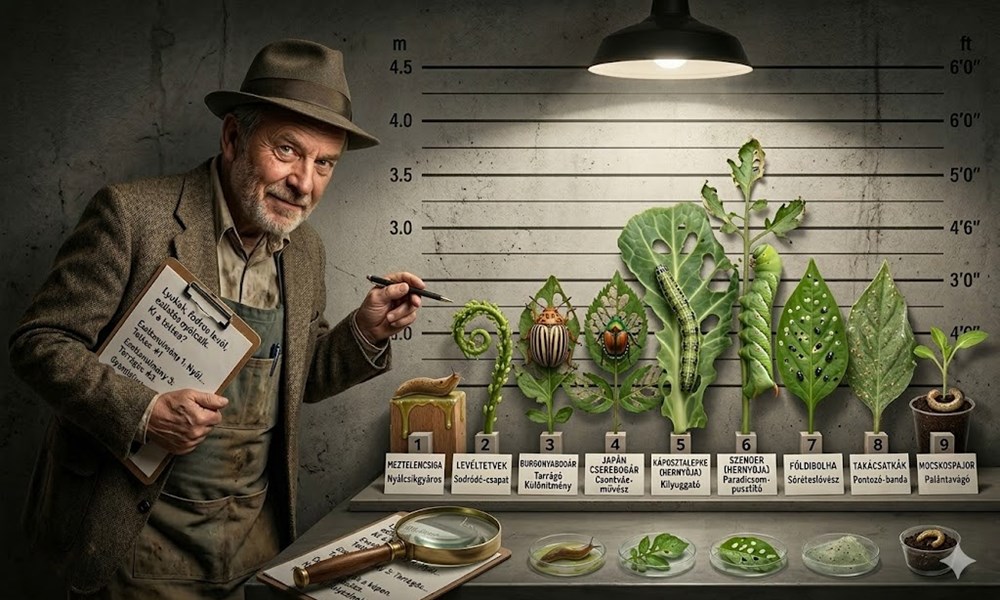 Lyuk, fodros levél, ezüstös nyálcsík: így olvasd a növényeidet, mielőtt a kártevők teljesen átrendezik a kertet