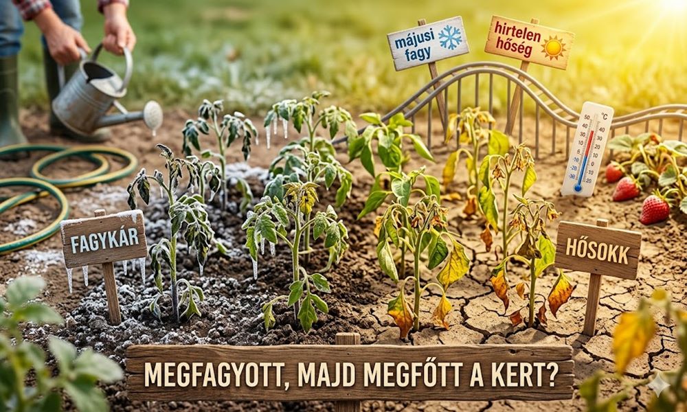 Megfagyott, majd megfőtt a kert? Ezt tedd a májusi időjárási hullámvasút után
