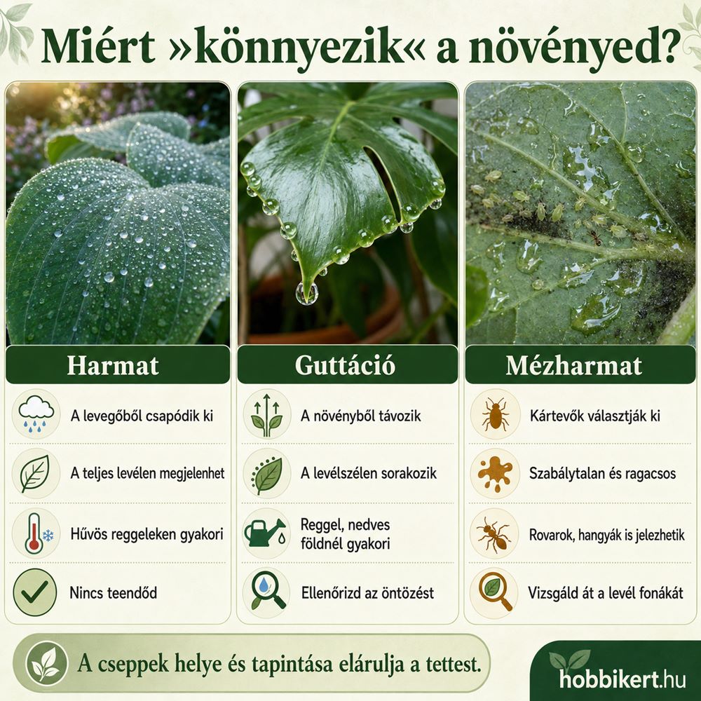 Miért könnyezik a növény?