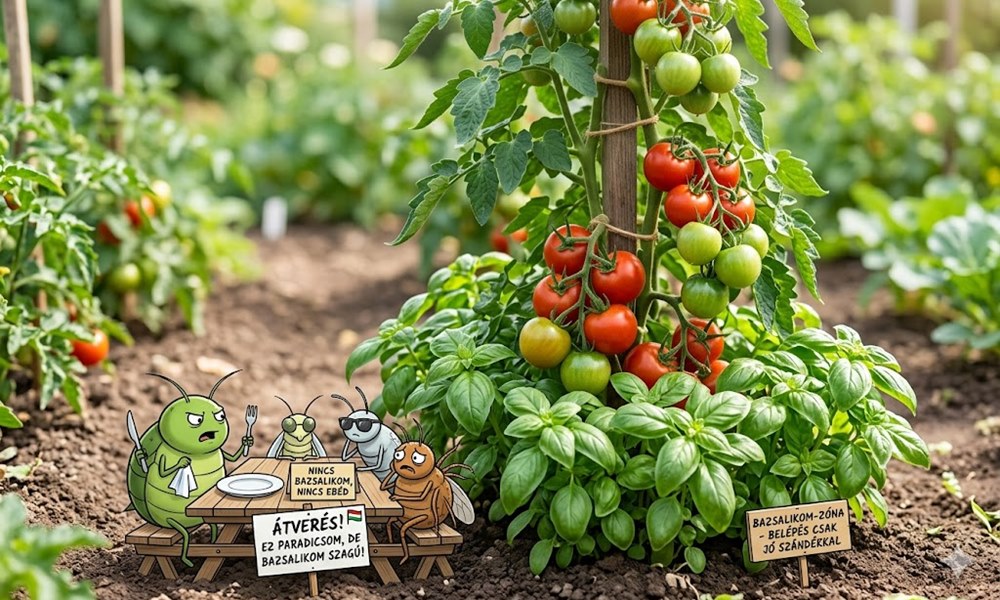 Paradicsom bazsalikom nélkül? Lehet. Csak aztán ne lepődj meg, ha a kártevők is helyet foglalnak az asztalnál