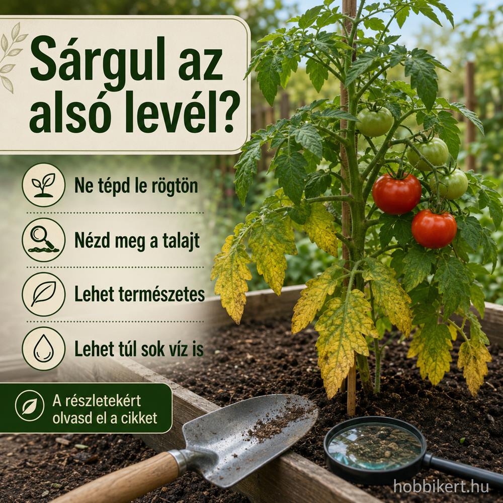 Sárgul a növény alsó levele?