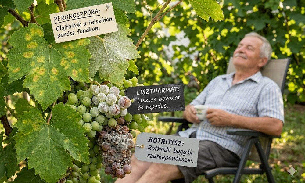 Peronoszpóra, lisztharmat, botritisz: most dőlhet el, milyen szőlőd lesz nyáron