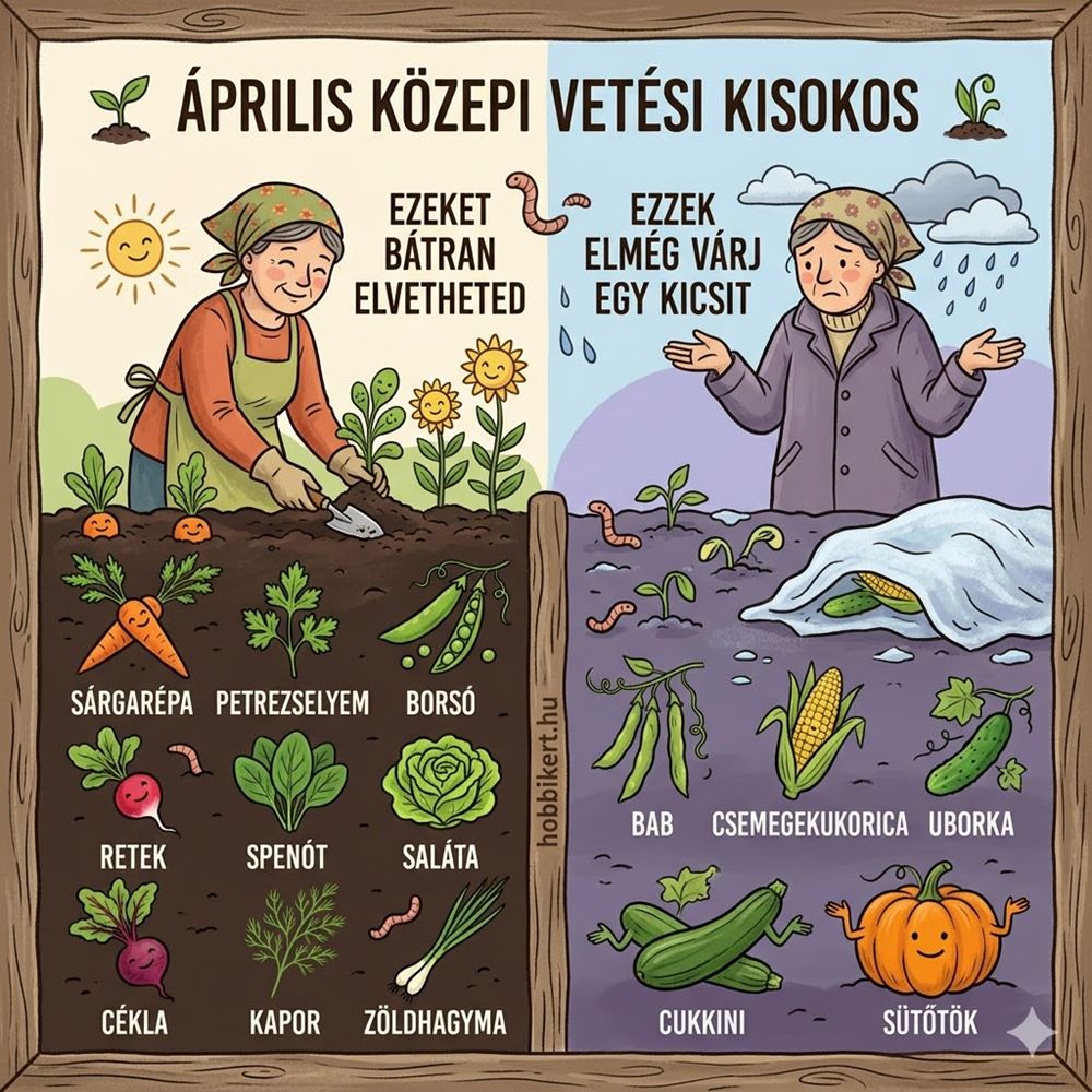 Április közepi vetési kisokos