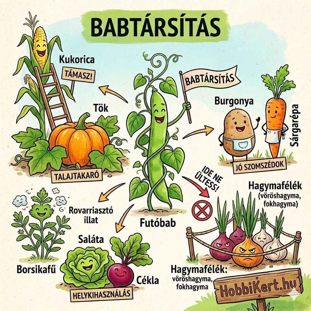 Bab társnövényei