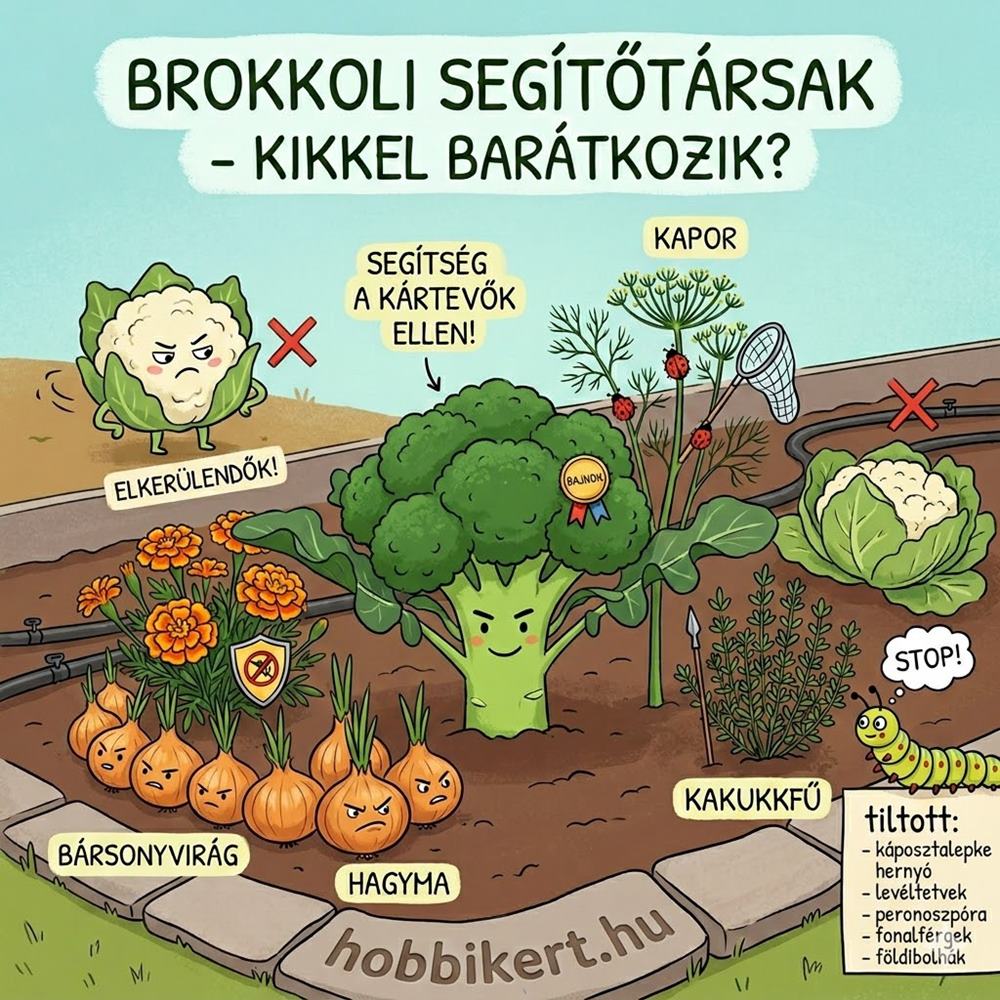 Brokkoli növénytársításban
