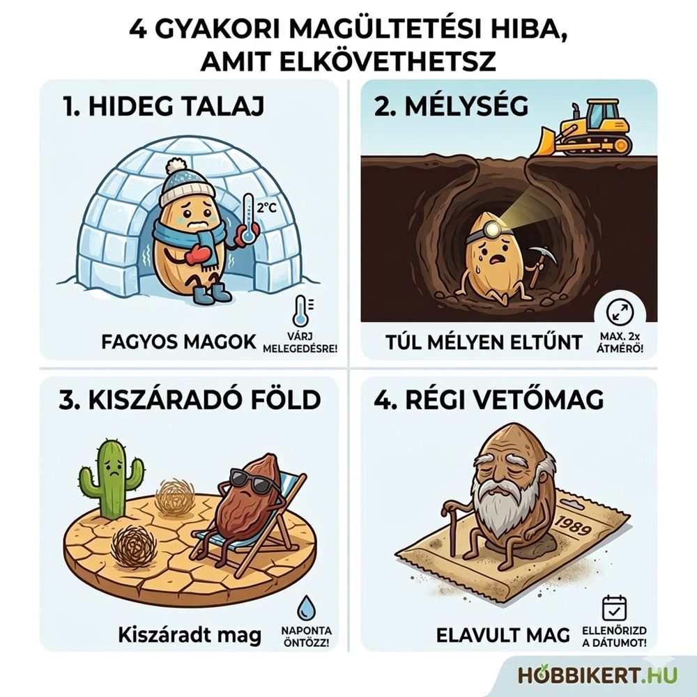 Ezért nem kel ki a vetőmagod