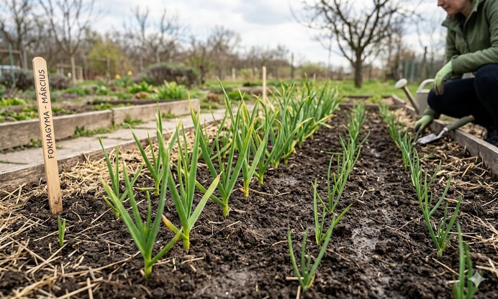 Fokhagyma és vöröshagyma március elején – kell-e már tápanyag?