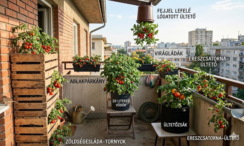 Nincs kerted? 6 működő módszer, amivel egész kis helyen is teremhet a paradicsom