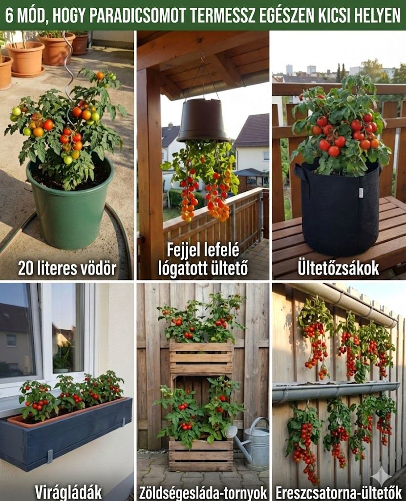 Kis helyen is teremhet a paradicsom