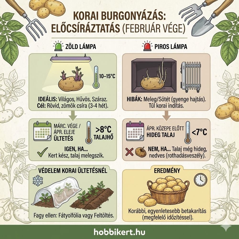 Korai burgonyázás február végén