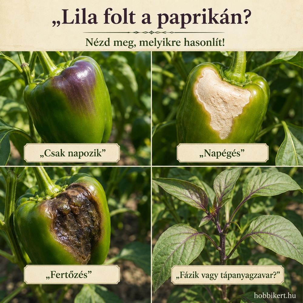 Lila foltok jelentek meg a paprikán
