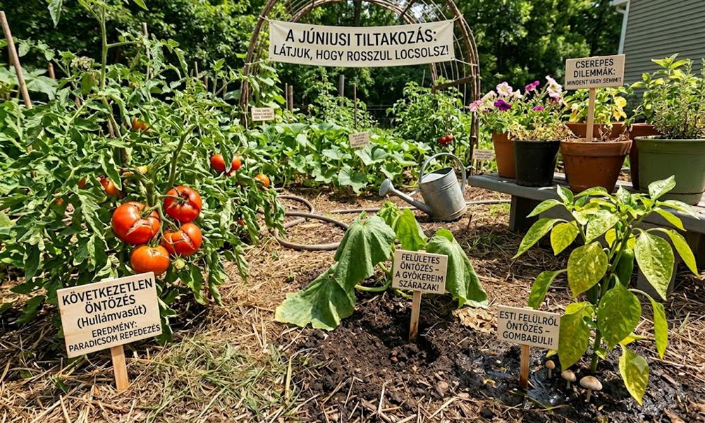 A kert most vizsgáztatja az öntözést: ebből látod, hogy rosszkor vagy rosszul locsolsz
