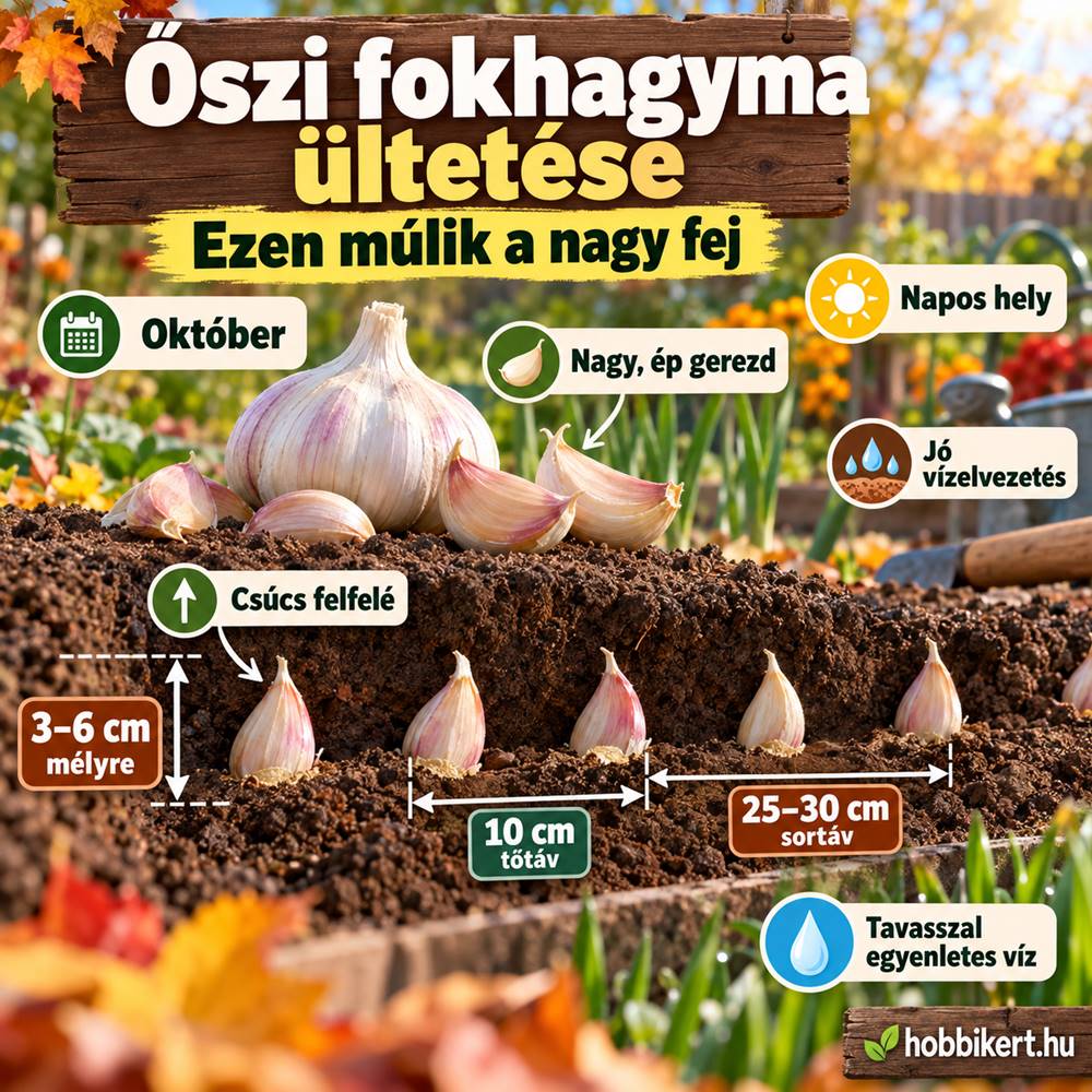 Őszi fokhagyma ültetése