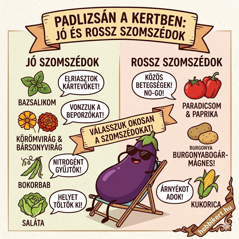 Padlizsán a veteményesben