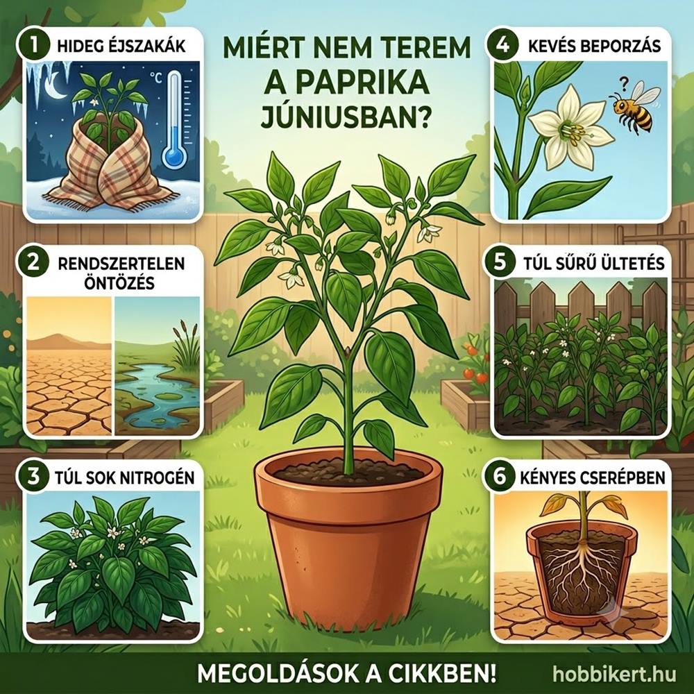 Miért nem terem a paprika júniusban?