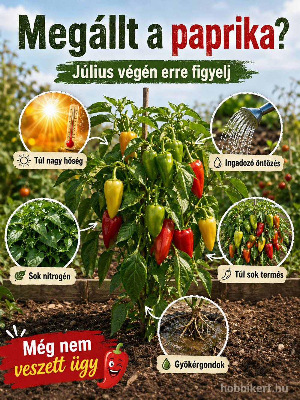 Paprika július végén